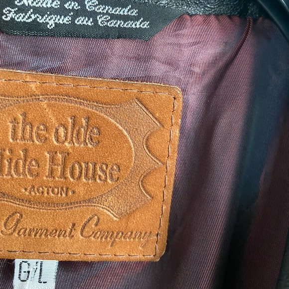 The Olde Hide House. leather Coat. Size L - Picture 2 of 6